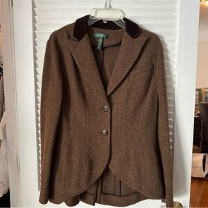 Lauren Ralph Lauren Brown Women's Blazer